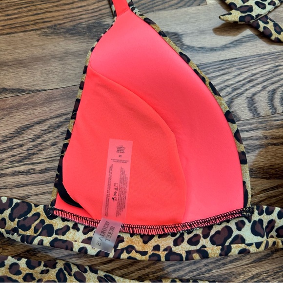 Victoria’s Secret NWOT cheetah leopard print Liya push-up halter bikini swimsuit - Picture 7 of 10